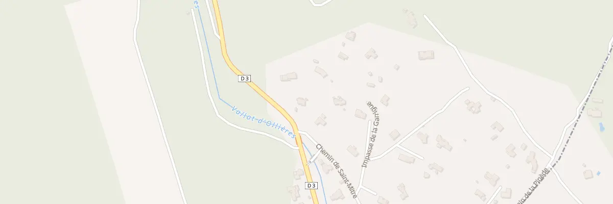 Plan du 1 Les Rabinets à Ollières