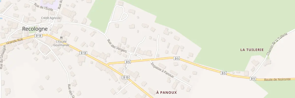 Plan du 33 Rue des Vergers à Recologne