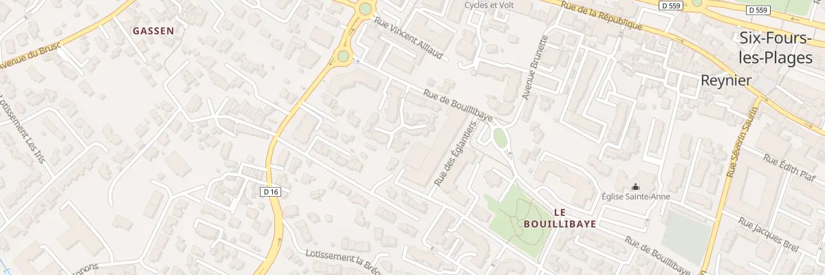 Plan du 9010 Rue de Bouillibaye à Six-Fours-les-Plages