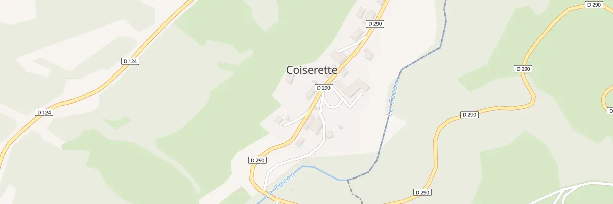 Plan du 30 Au Village à Coiserette