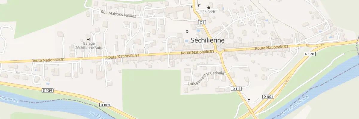Plan du 570 N Route Nationale 91 à Séchilienne