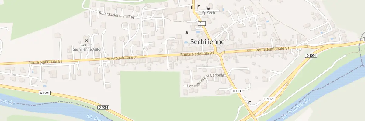Plan du 580 N Route Nationale 91 à Séchilienne