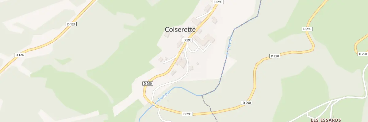 Plan du 5060 Au Village à Coiserette