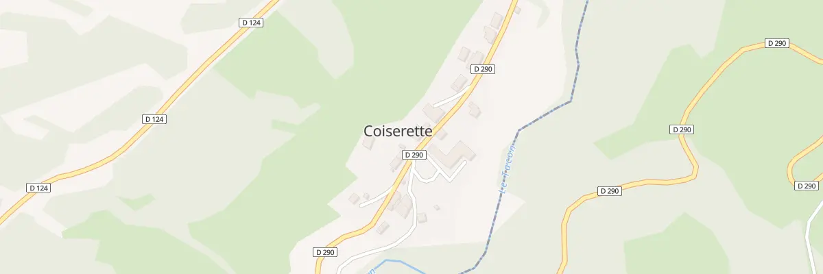 Plan du 5022 Au Village à Coiserette