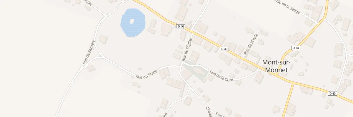Plan du 6 Rue de l’Eglise à Mont-sur-Monnet