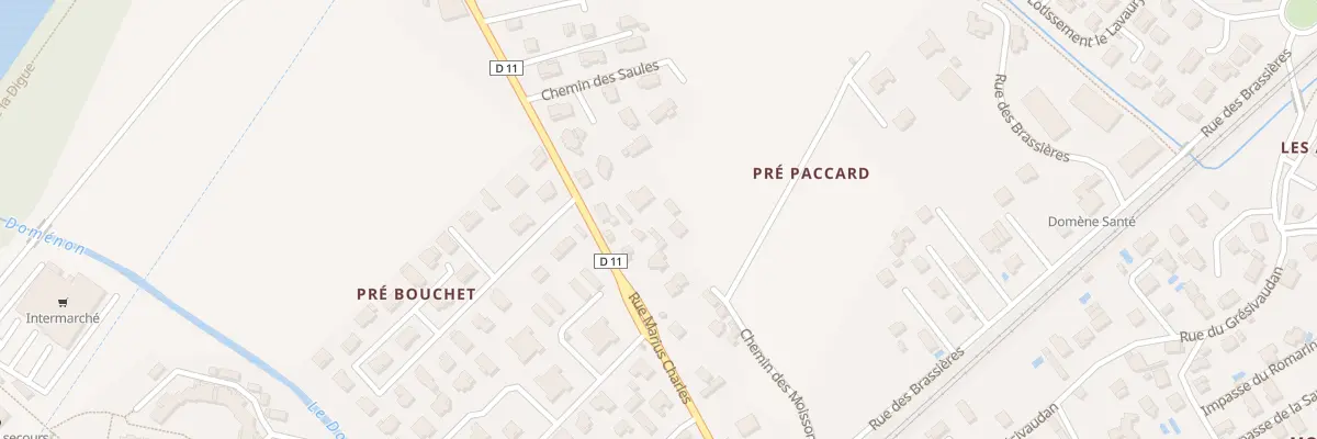 Plan du 30 Rue Marius Charles à Domène