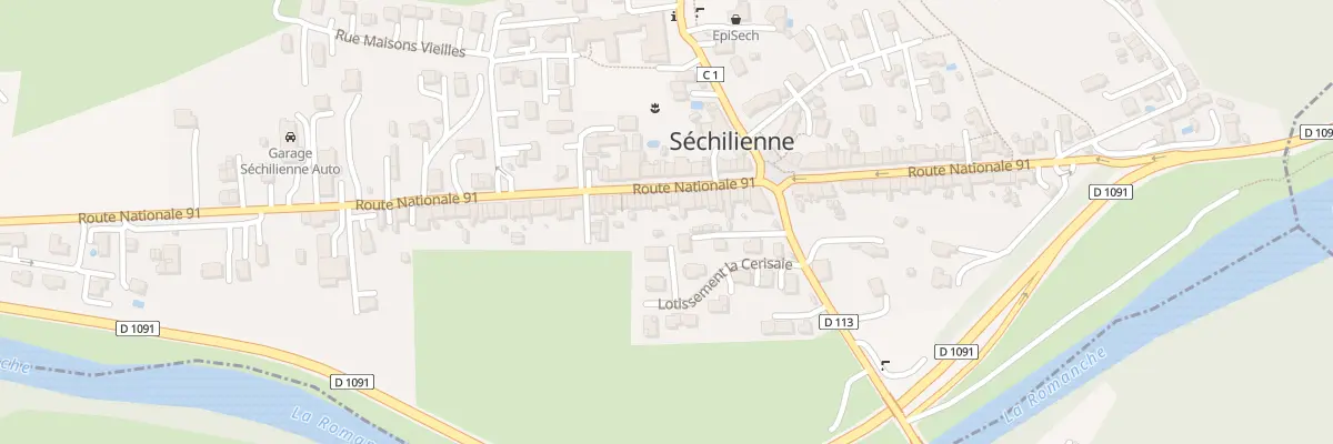 Plan du 584 Route Nationale 91 à Séchilienne