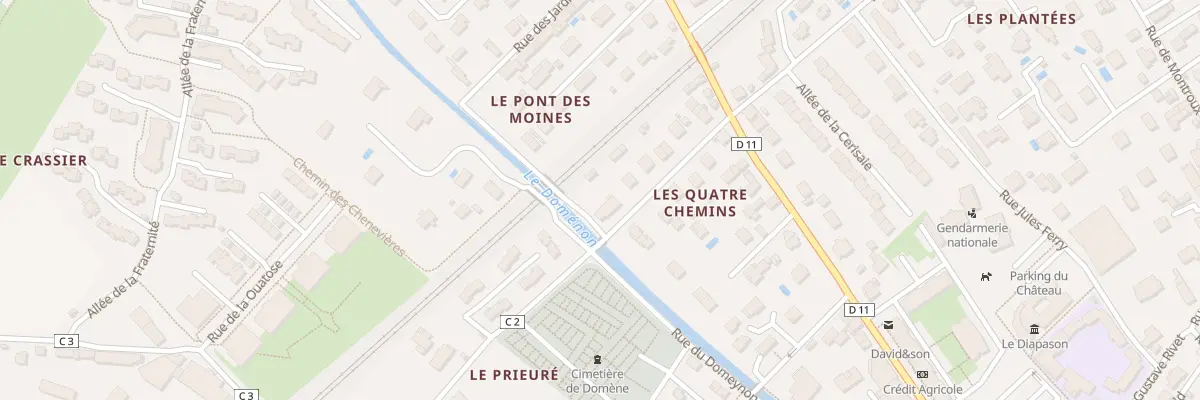 Plan du 14 Rue du Prieuré à Domène