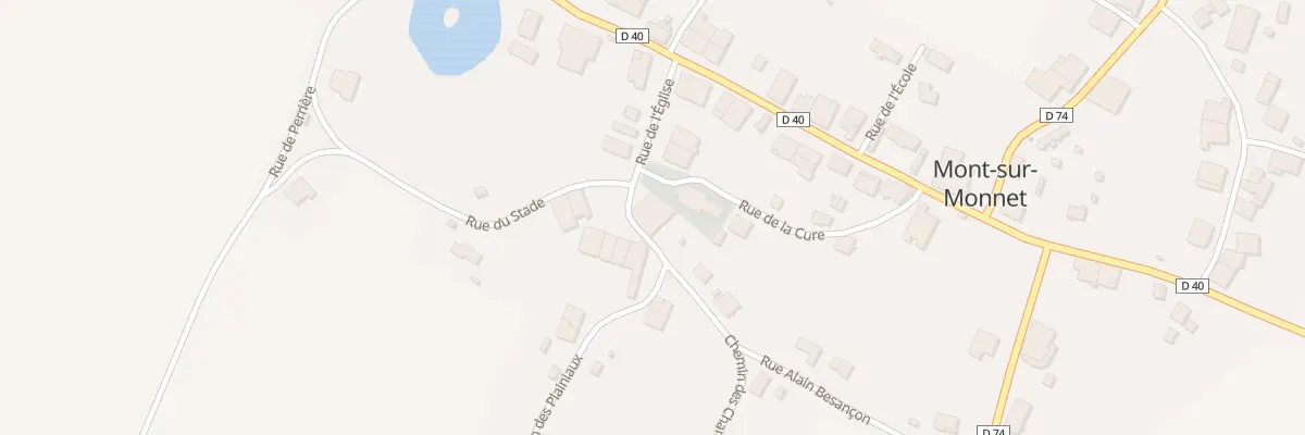 Plan du 7 Rue de l’Eglise à Mont-sur-Monnet
