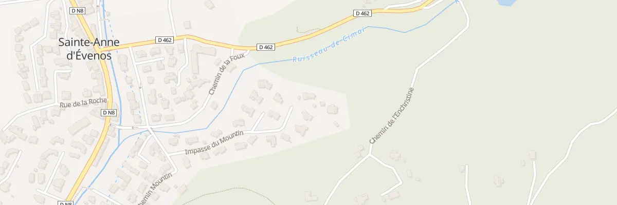 Plan du 244 Imp du Mountin à Évenos