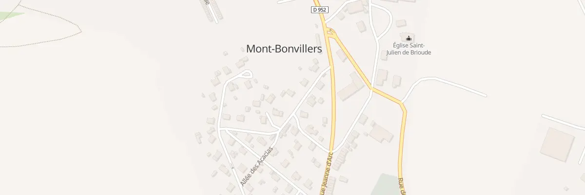 Plan du 6 All des Acacias à Mont-Bonvillers