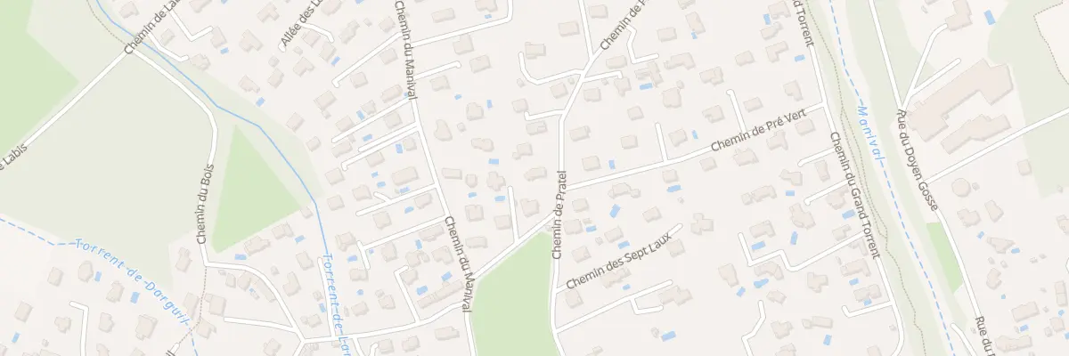Plan du 253 Che de Pratel à Saint-Ismier