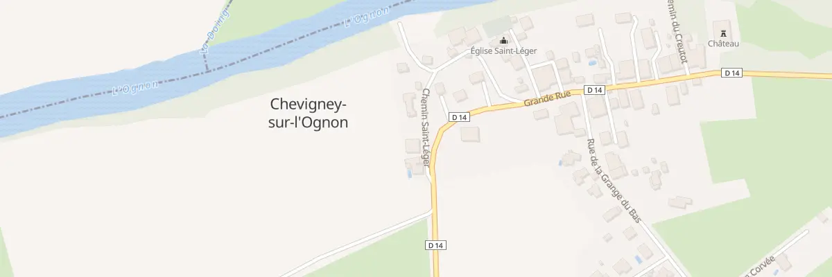 Plan du 16 Che de St Leger à Chevigney-sur-l’Ognon