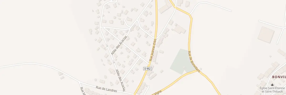 Plan du 44 All des Acacias à Mont-Bonvillers