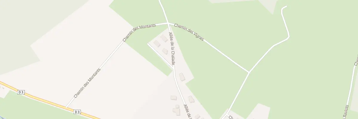 Plan du 5 All de la Chalade à Removille