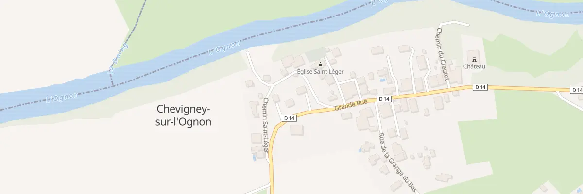 Plan du 3 Che de St Leger à Chevigney-sur-l’Ognon