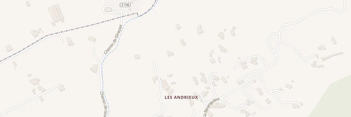 Plan du 9007 Les Andrieux à Évenos