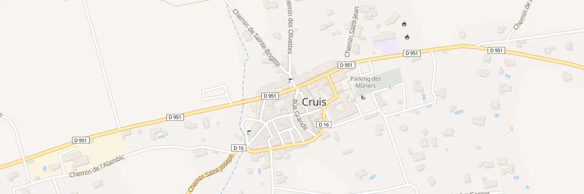 Plan du 2 Rue Grande à Cruis