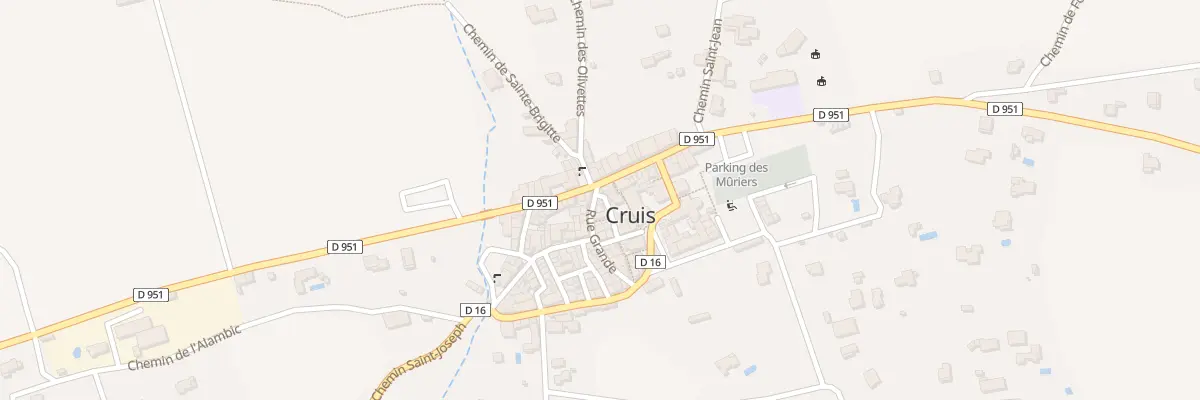 Plan du 7191 Rue Grande à Cruis