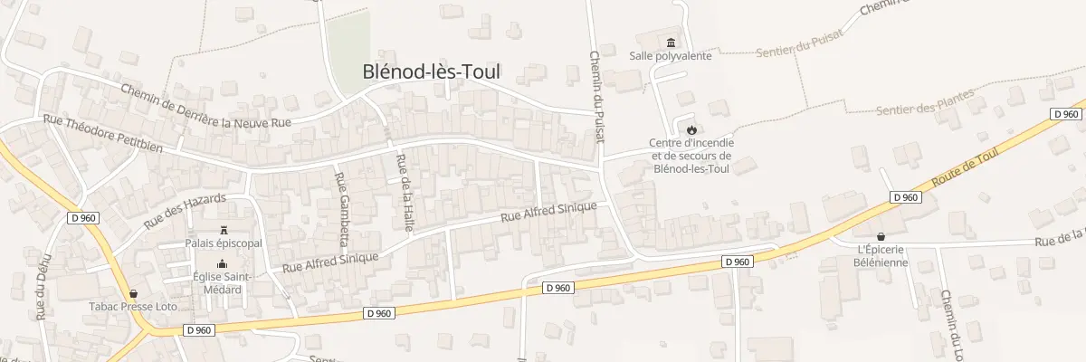 Plan du 6 Rue Vosgien à Blénod-lès-Toul
