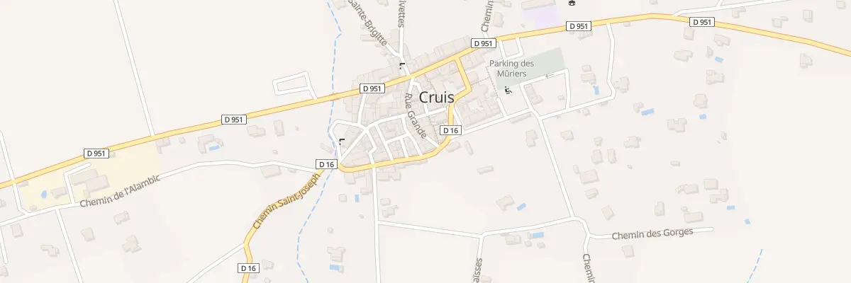 Plan du 5147 Le Village à Cruis
