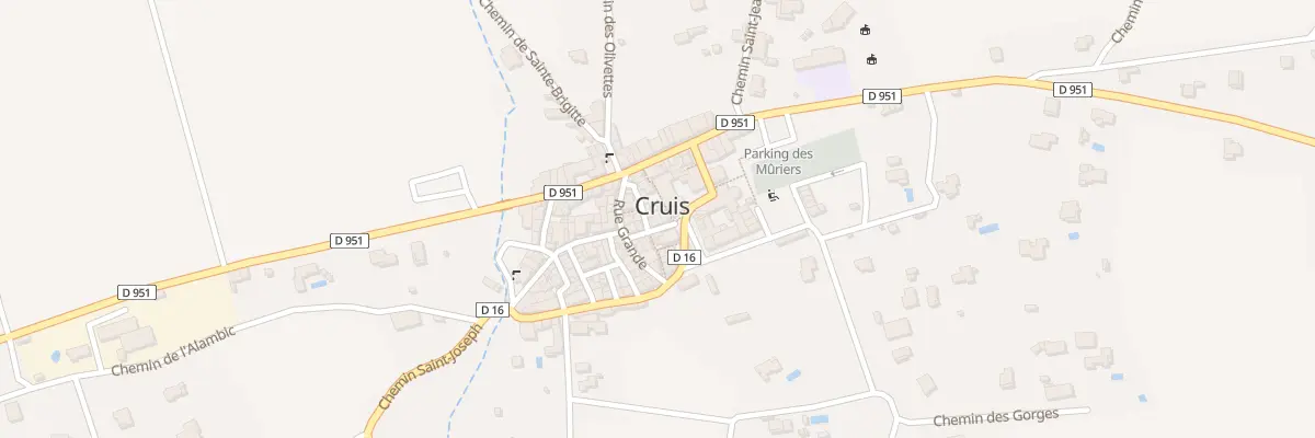 Plan du 7199 Le Village à Cruis