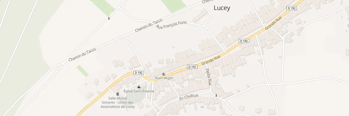 Plan du 98 Grande Rue à Lucey