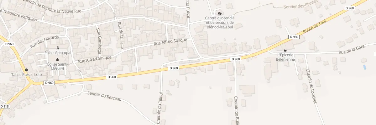 Plan du 33 Rte de Toul à Blénod-lès-Toul