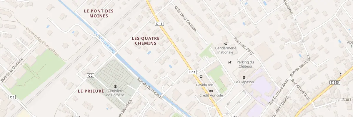 Plan du 15 Rue Marius Charles à Domène
