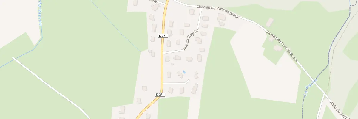 Plan du 3 Pont de Breux à Marnoz
