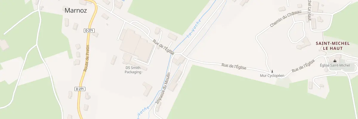 Plan du 7 Rue de l’Église à Marnoz