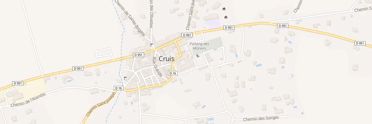 Plan du 5104 Le Village à Cruis