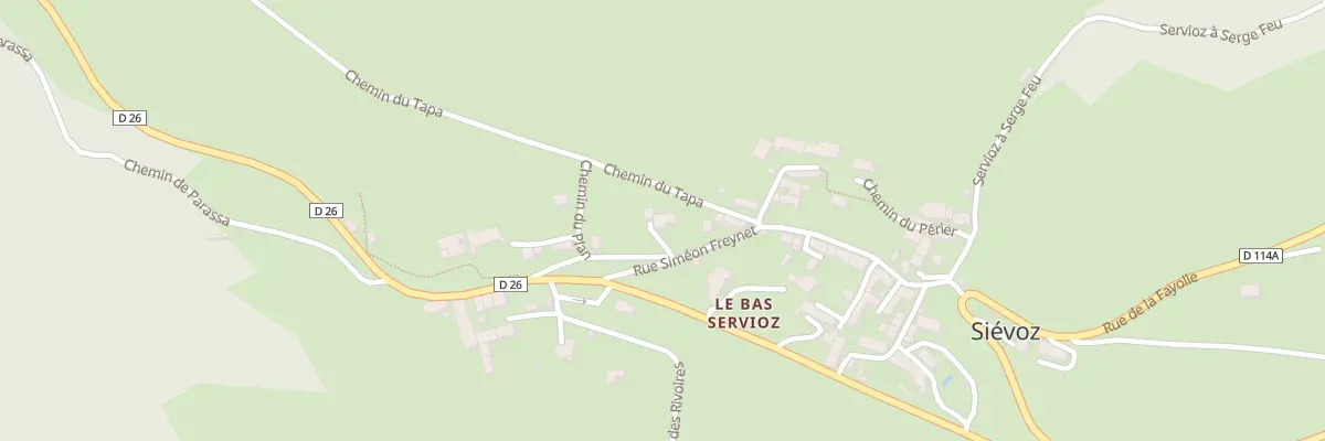 Plan du 5084 Le Bas Sievoz à Siévoz