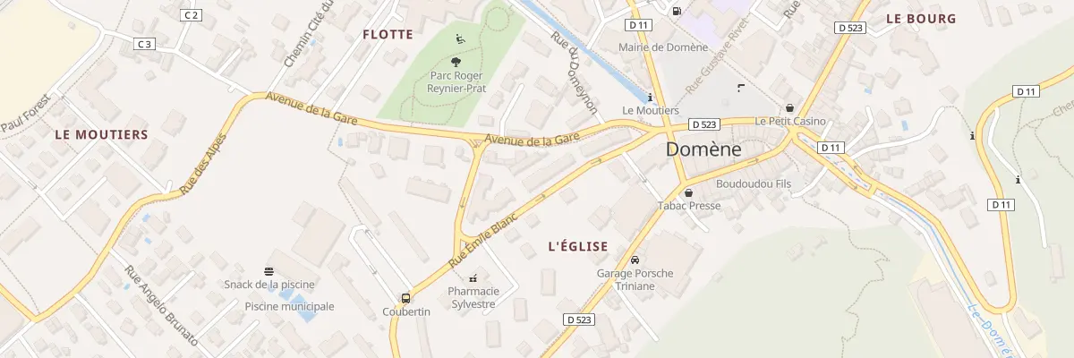 Plan du 12 Rue Emile Blanc à Domène