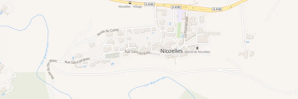 Plan du 5046 Le Village à Niozelles