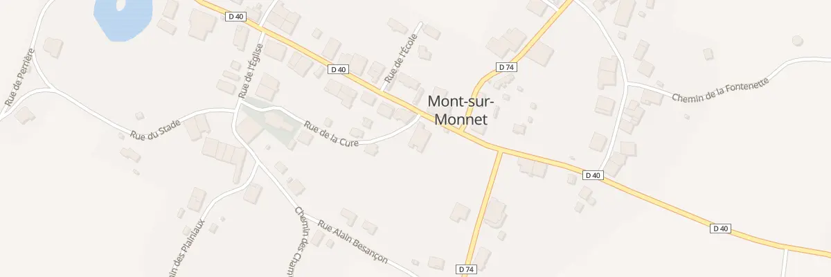 Plan du 18 Rue Principale à Mont-sur-Monnet