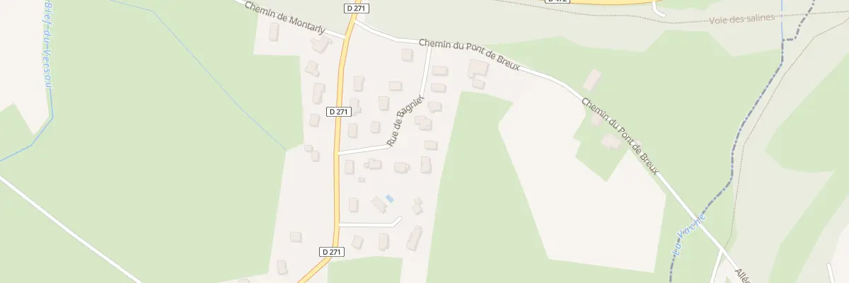 Plan du 9 Pont de Breux à Marnoz