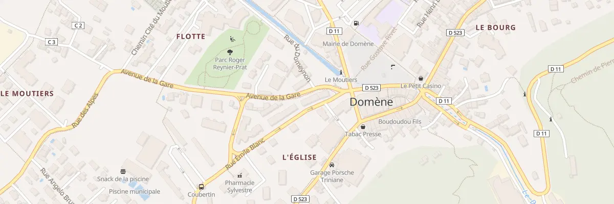 Plan du 6 Rue Emile Blanc à Domène
