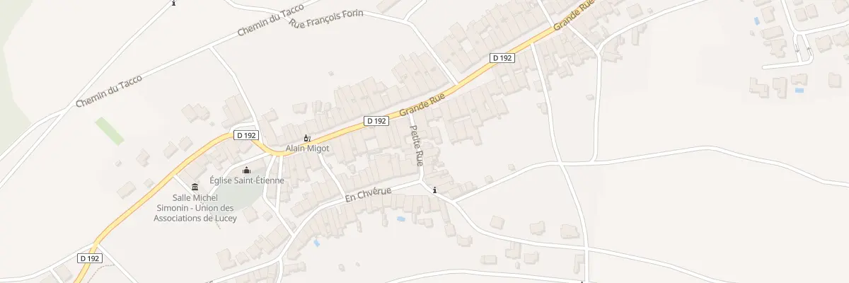 Plan du 1 Ptr Petite Rue à Lucey