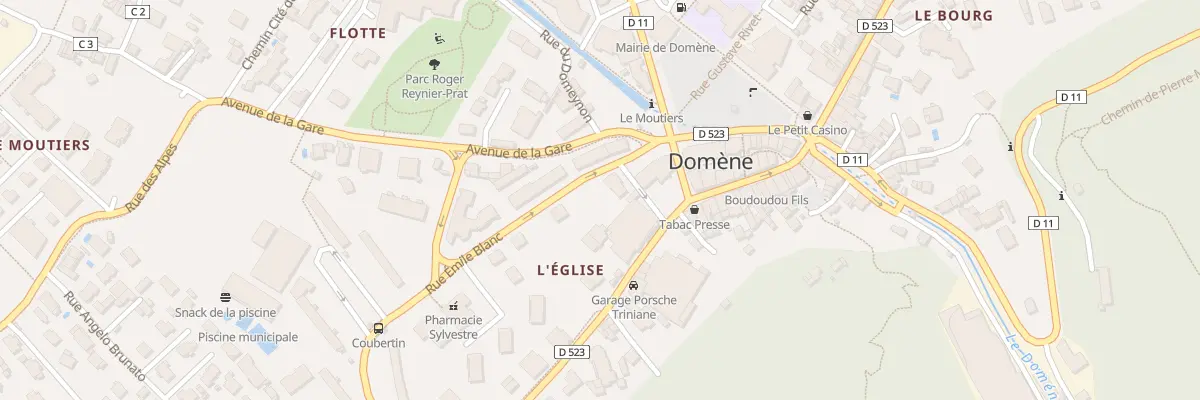 Plan du 1A Rue Emile Blanc à Domène