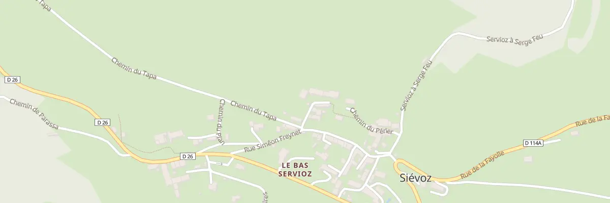 Plan du 45 Mte des Tilleuls à Siévoz