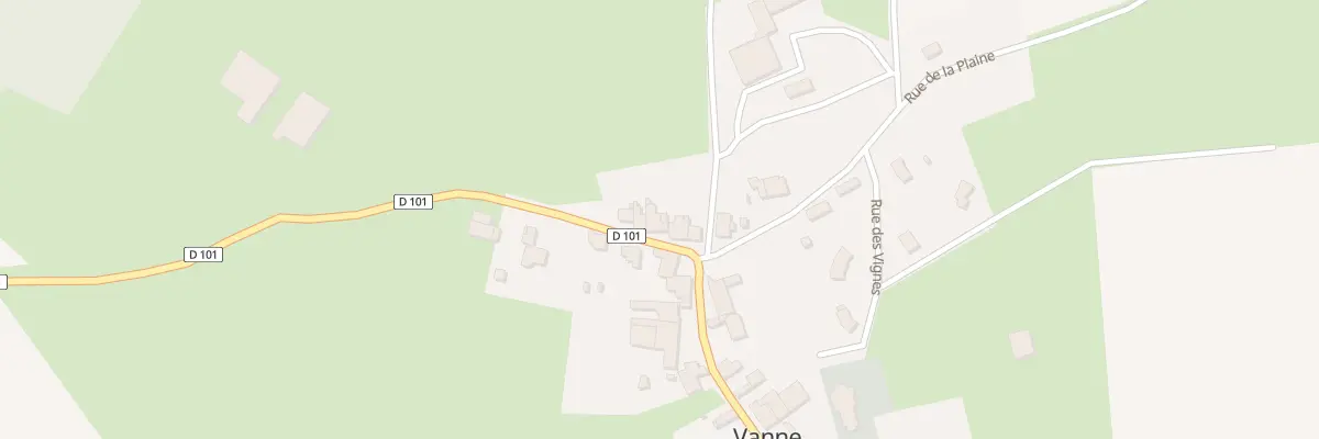 Plan du 6 Rue des Fontenelles à Vanne