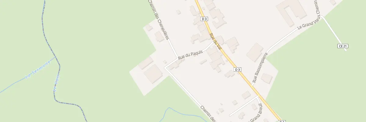 Plan du 1 Rue du Paquis à Removille