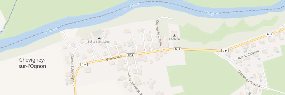 Plan du 17 Gr Grande Rue à Chevigney-sur-l’Ognon