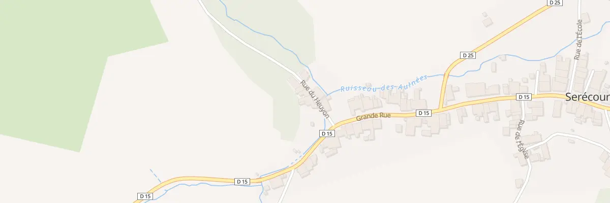Plan du 1 Rue du Heuyon à Serécourt