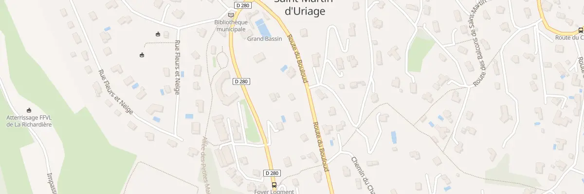 Plan du 208 Rte du Bouloud à Saint-Martin-d’Uriage