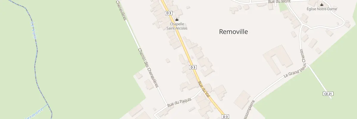 Plan du 26 Rue du Val à Removille