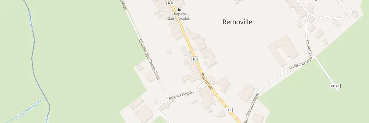 Plan du 28 Rue du Val à Removille