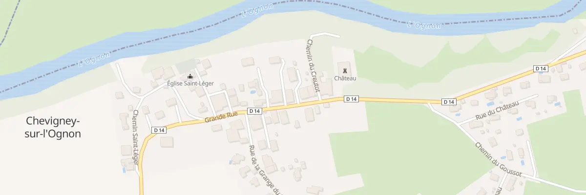 Plan du 21 Gr Grande Rue à Chevigney-sur-l’Ognon