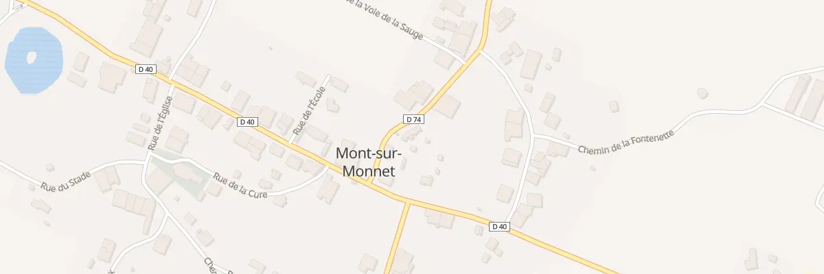 Plan du 6 Rue de Balerne à Mont-sur-Monnet